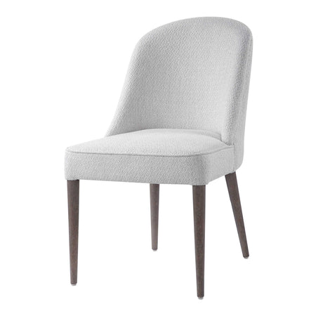   Modern European furniture - White Fabric Dining Chairs (2) - www.oroa.com | Oroa.com