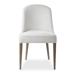   White Fabric Dining Chairs (2) | Oroa.com