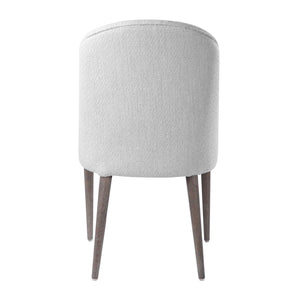   White Fabric Dining Chairs (2) | Oroa.com