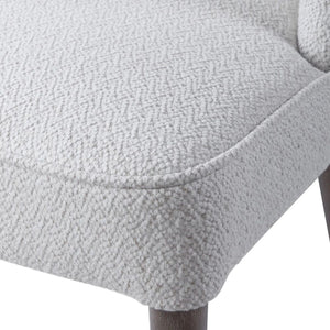   White Fabric Dining Chairs (2) | Oroa.com