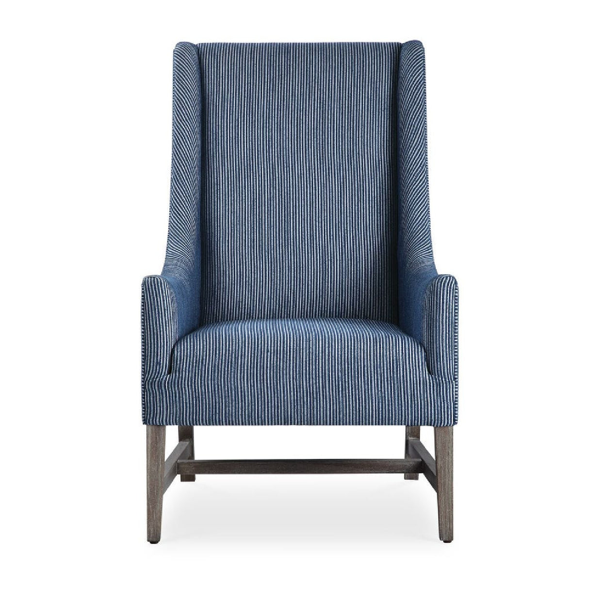   Blue Stripes High-Back Accent Chair | Oroa.com