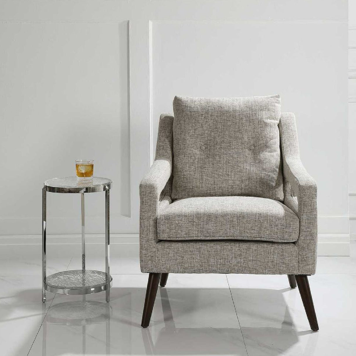   Button-Tufted Lounge Chair | Oroa.com