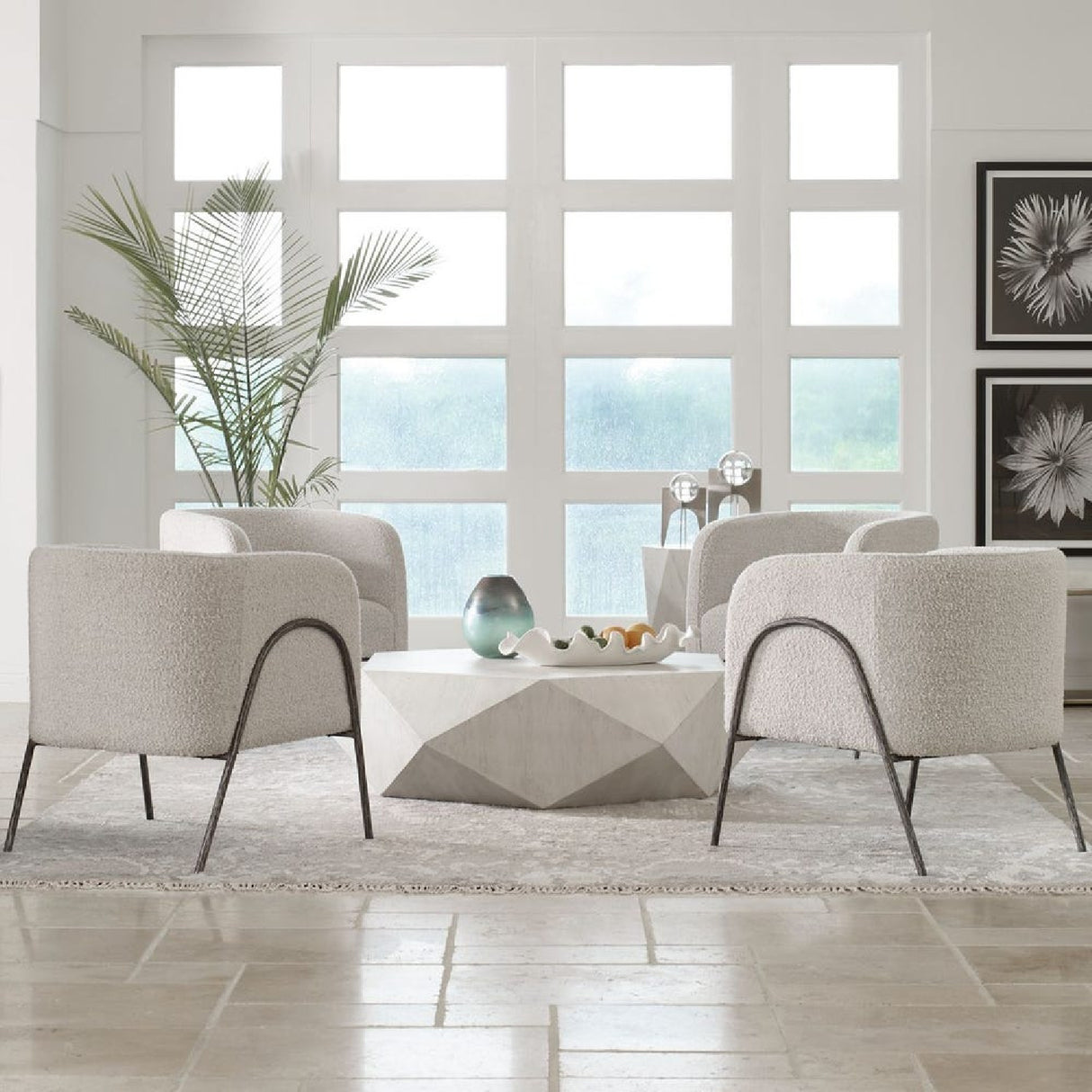  Barrel-Back Scandinavian Accent Chair | Oroa.com