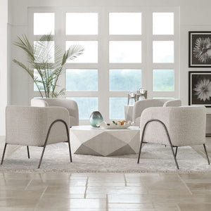   Barrel-Back Scandinavian Accent Chair | Oroa.com