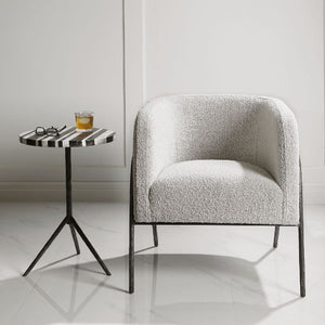   Barrel-Back Scandinavian Accent Chair | Oroa.com