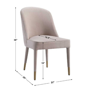   Welted Trim Modern Dining Chairs (2) | Oroa.com