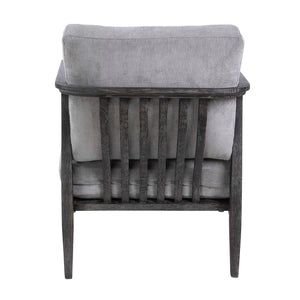   Gray Oak Cushioned Lounge Chair | Oroa.com