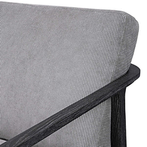   Gray Oak Cushioned Lounge Chair | Oroa.com