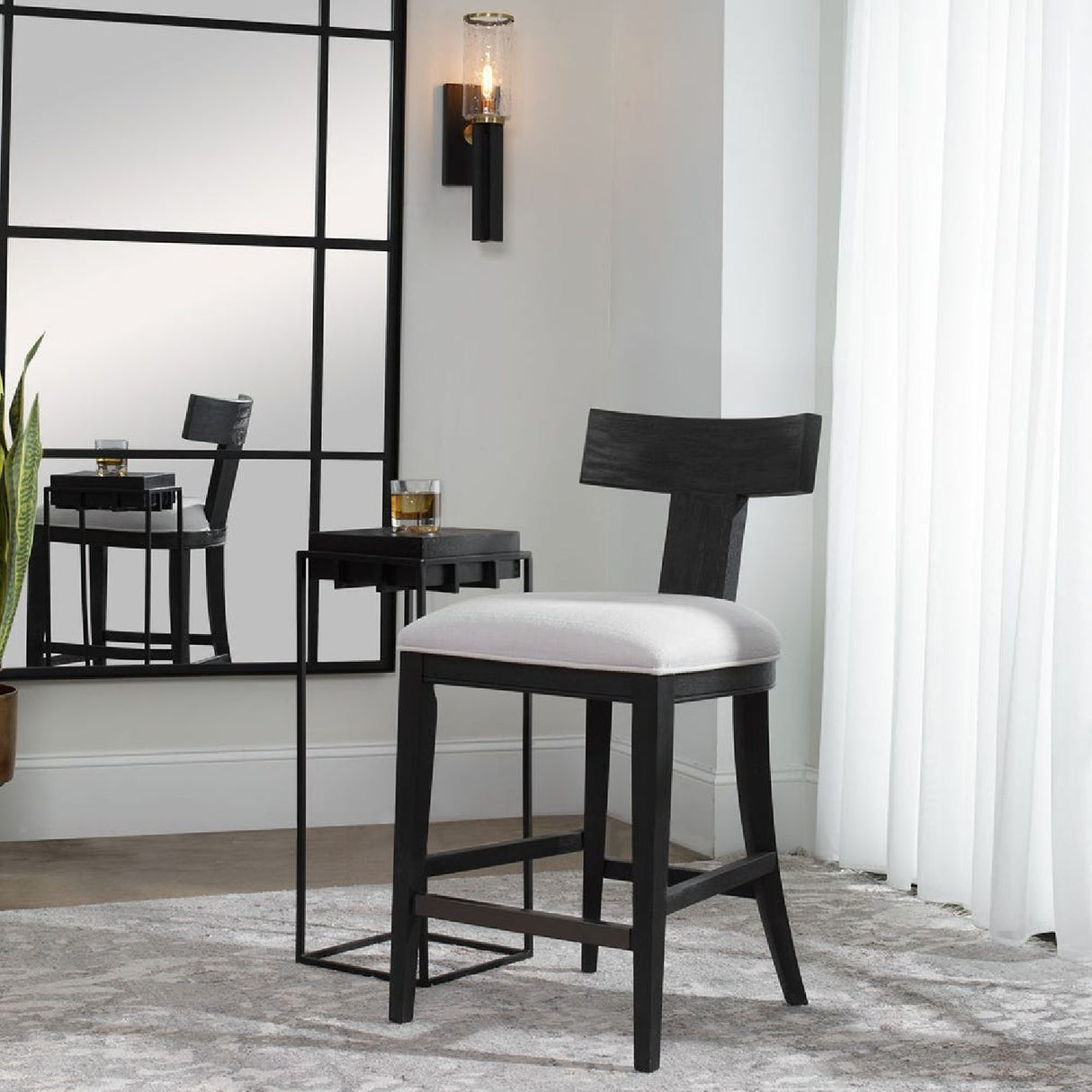   Wooden Klismos Counter Stool | Oroa.com