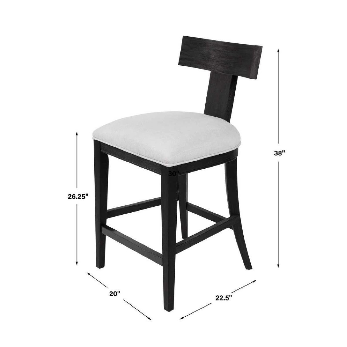   Wooden Klismos Counter Stool | Oroa.com