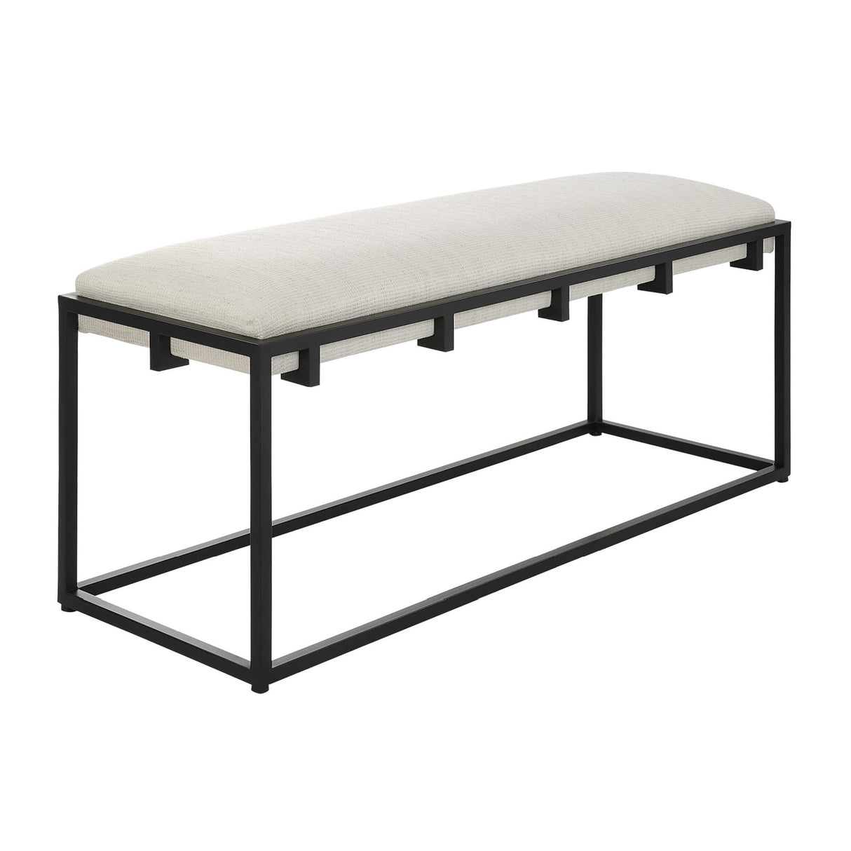   White Waffle Seat Bench | Oroa.com