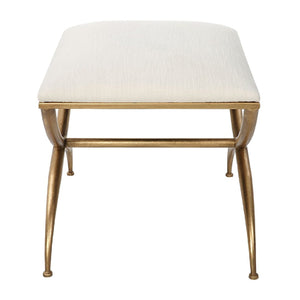   Curved Gold Frame Bench S | Oroa.com