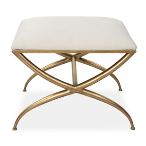   Curved Gold Frame Bench S | Oroa.com