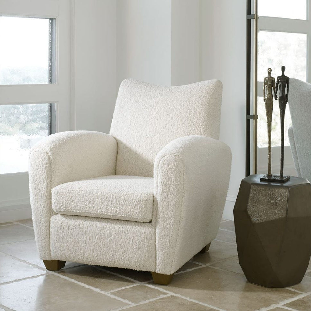   Shearling-Inspired Accent Chair | Oroa.com
