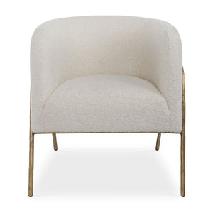   White Shearling Accent Chair | Oroa.com