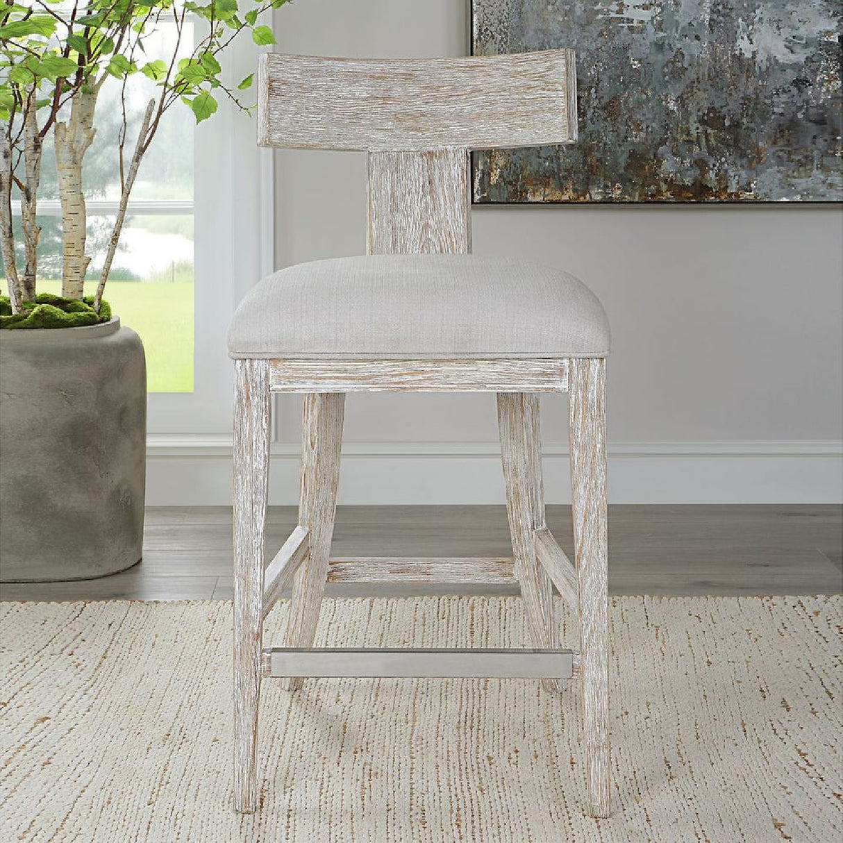   Wooden Klismos Counter Stool | Oroa.com