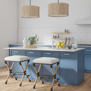   Cream Cotton Counter Stool | Oroa.com
