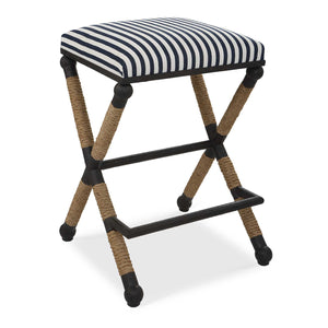   Sailor Striped Counter Stool | Oroa.com