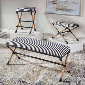   Sailor Striped Counter Stool | Oroa.com
