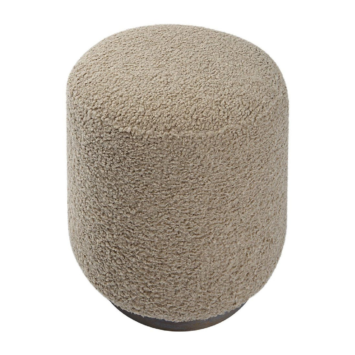   Cylindrical Textured Fabric Ottoman | Oroa.com