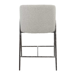  Barrel-Back Boucle Counter Stool | Oroa.com