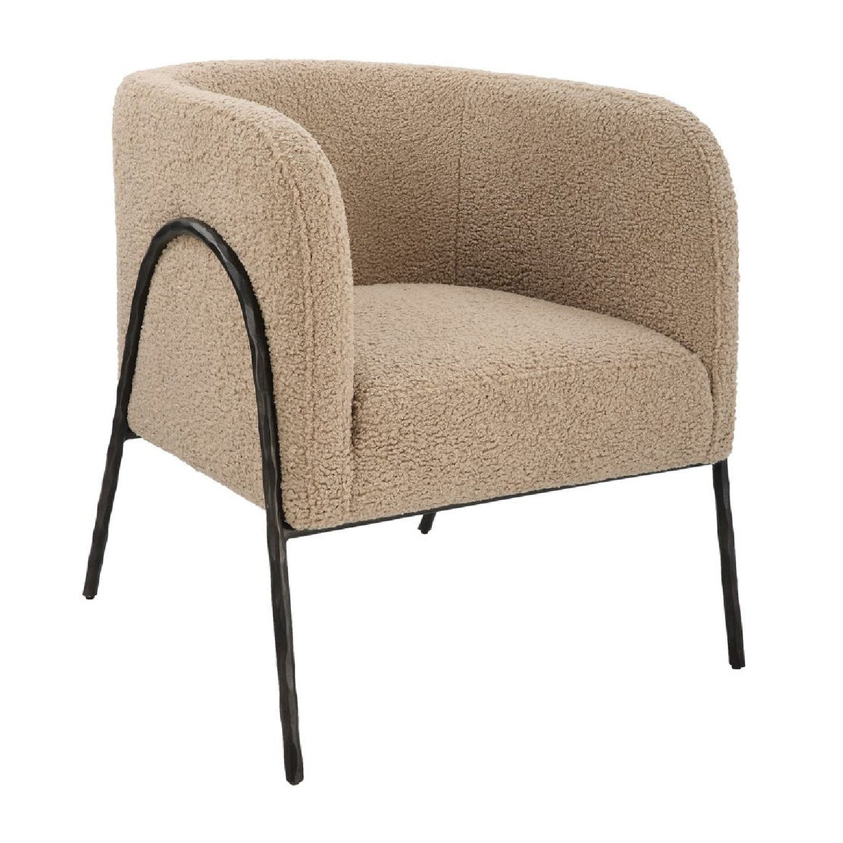   Barrel-Back Scandinavian Accent Chair | Oroa.com