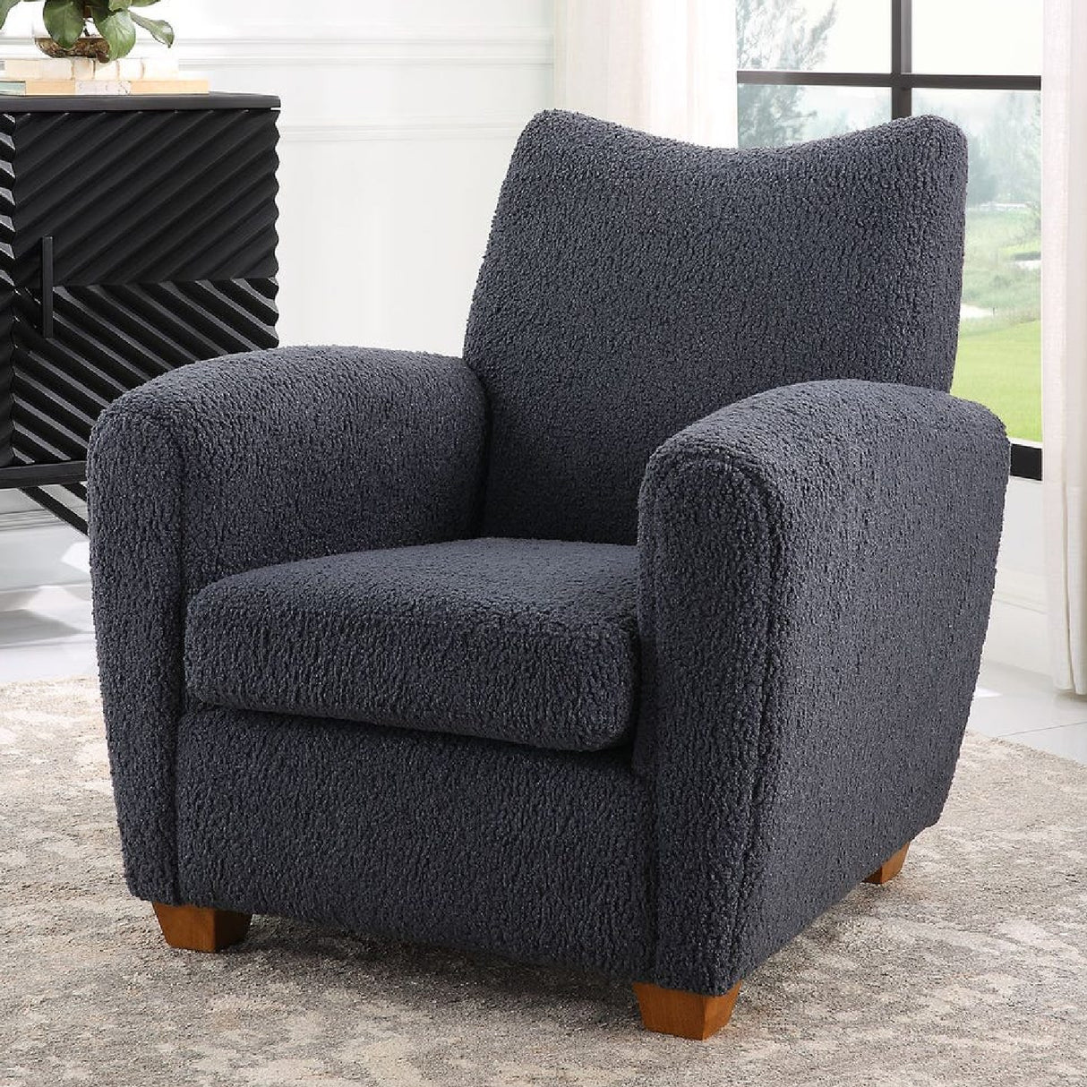   Shearling-Inspired Accent Chair | Oroa.com