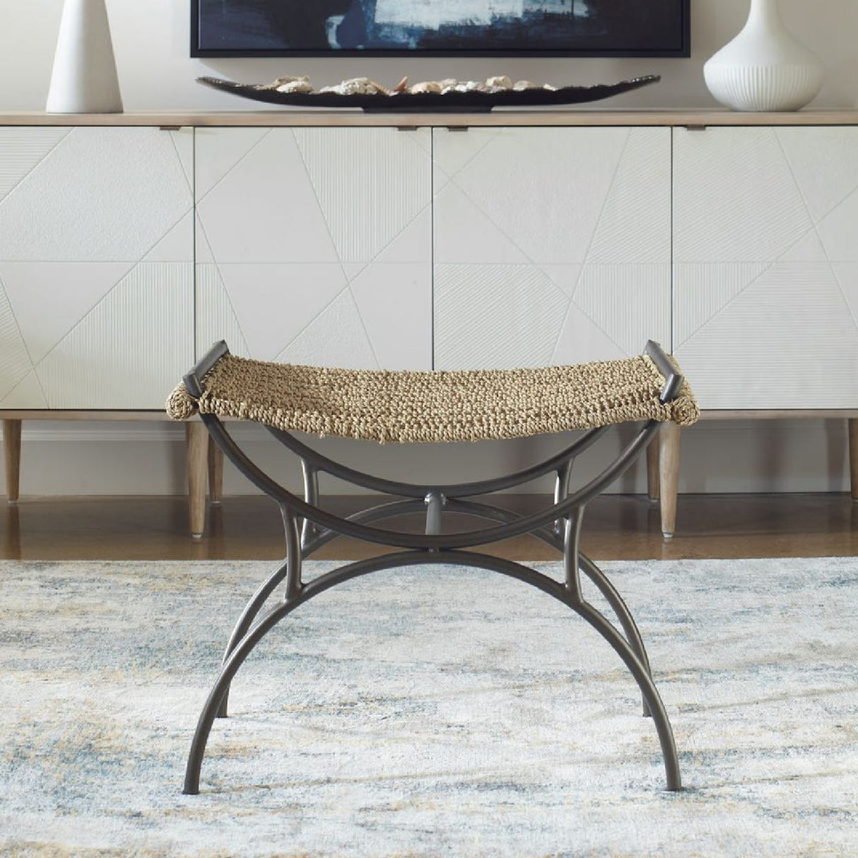   Woven Seagrass Bench S | Oroa.com