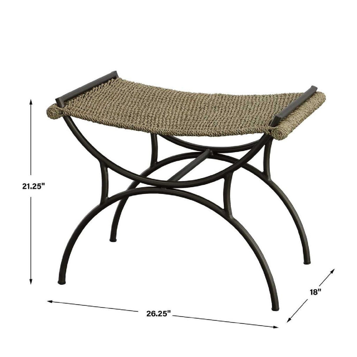   Woven Seagrass Bench S | Oroa.com