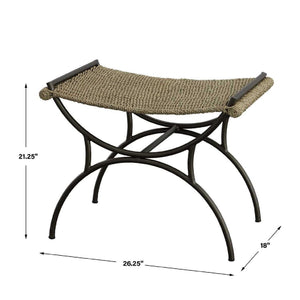   Woven Seagrass Bench S | Oroa.com