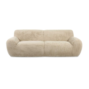   Cream Long-Haired Sheepskin Sofa | Oroa.com