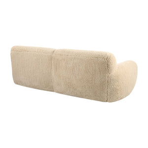  Cream Long-Haired Sheepskin Sofa | Oroa.com