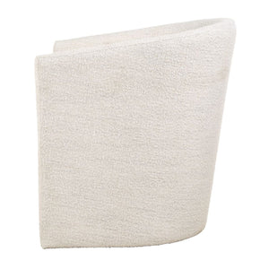  White Boucle Barrel Accent Chair | Oroa.com