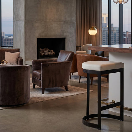   Iron Arched Counter Stool | Oroa.com