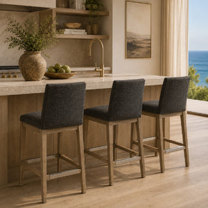   Brown Padded Counter Stool | Oroa.com