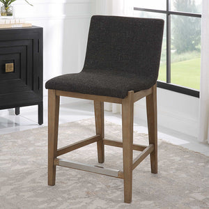   Brown Padded Counter Stool | Oroa.com