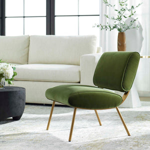   Green Velvet Accent Chair | Oroa.com