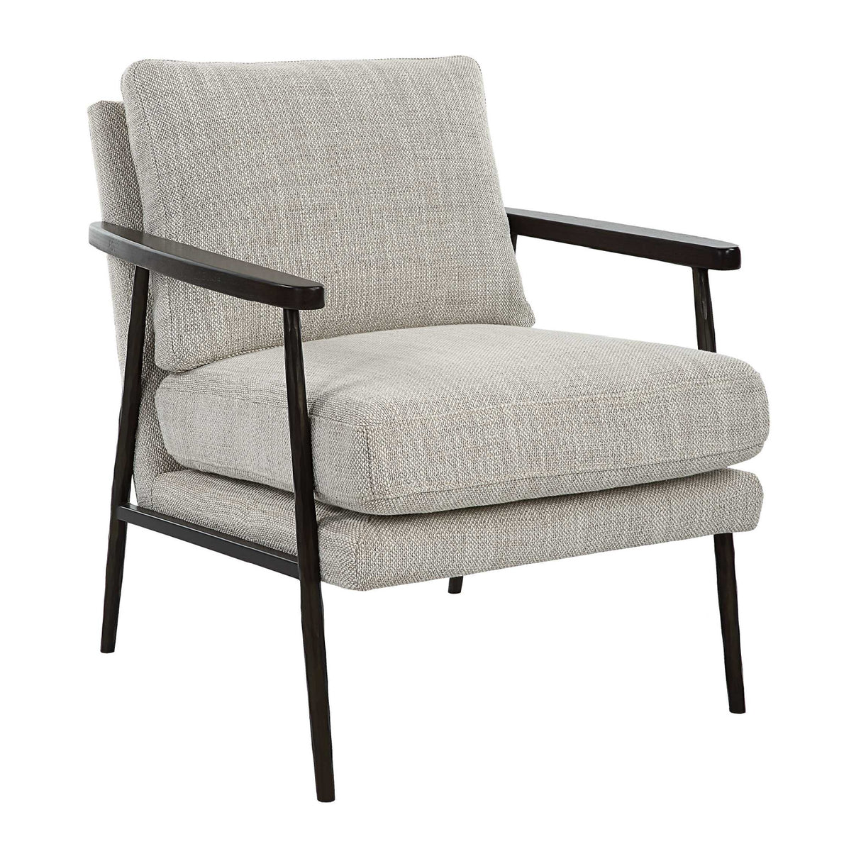   Neutral-Toned Fabric Accent Chair | Oroa.com