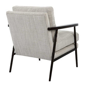   Neutral-Toned Fabric Accent Chair | Oroa.com