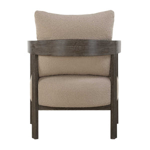   Beige Boucle Accent Chair | Oroa.com