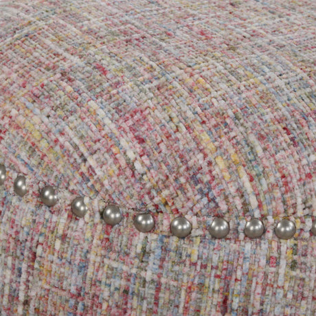   Confetti Chenille Ottoman | Oroa.com