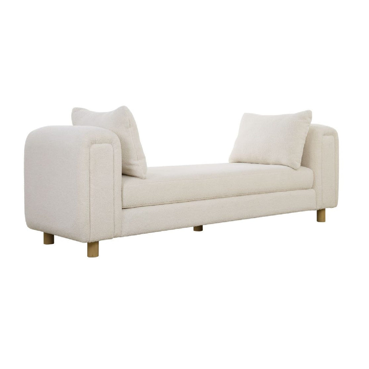   White Sheepskin Oversized Bench | Oroa.com