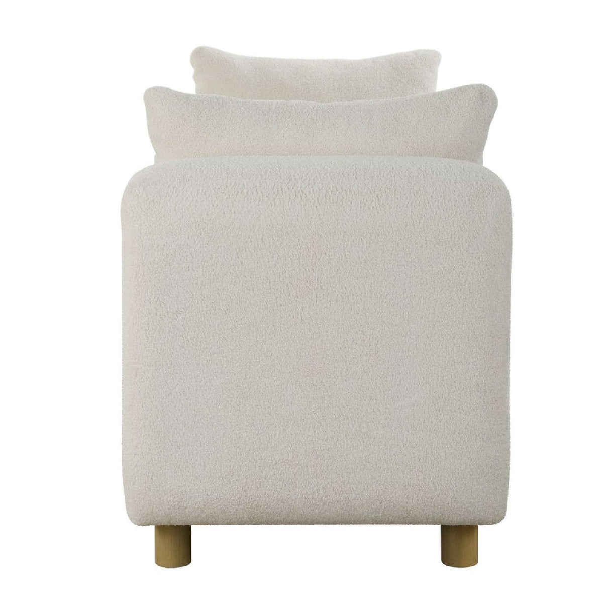   White Sheepskin Oversized Bench | Oroa.com