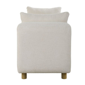   White Sheepskin Oversized Bench | Oroa.com