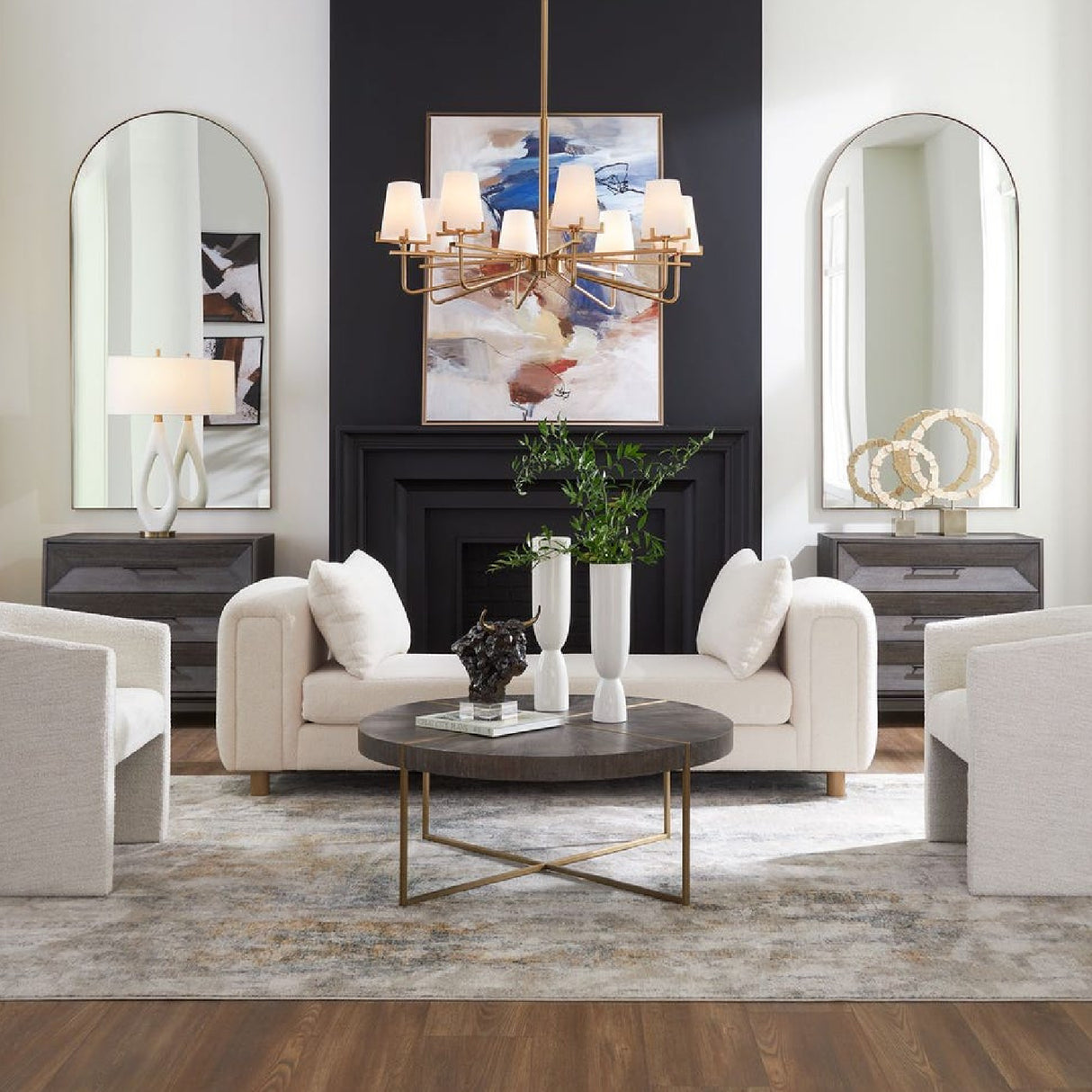   White Sheepskin Oversized Bench | Oroa.com
