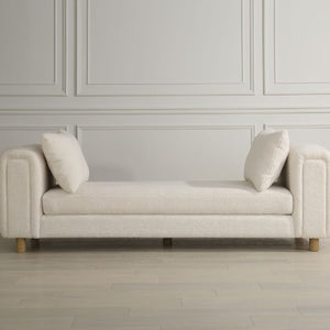   White Sheepskin Oversized Bench | Oroa.com
