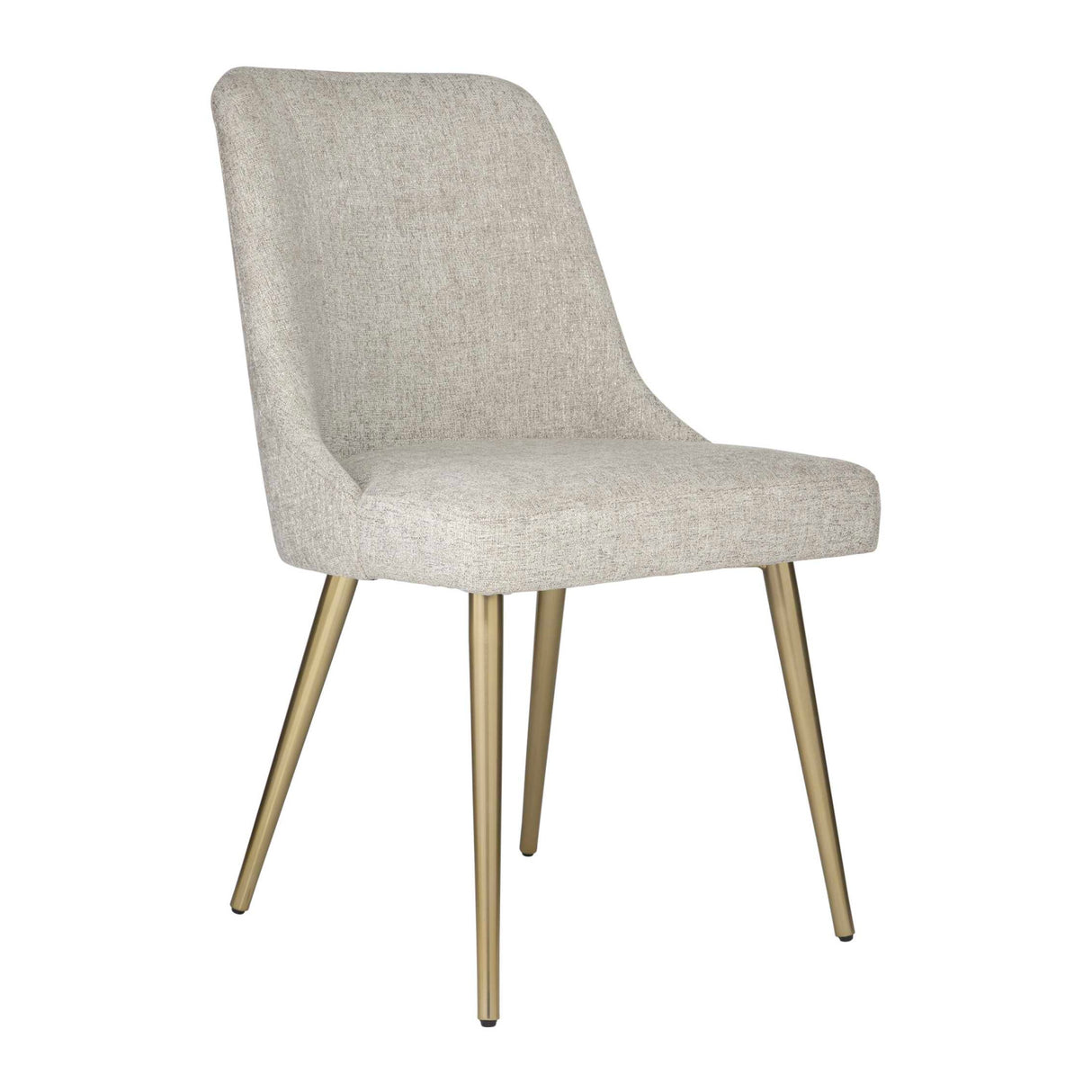   Taupe Fabric Sloped Dining Chair | Oroa.com