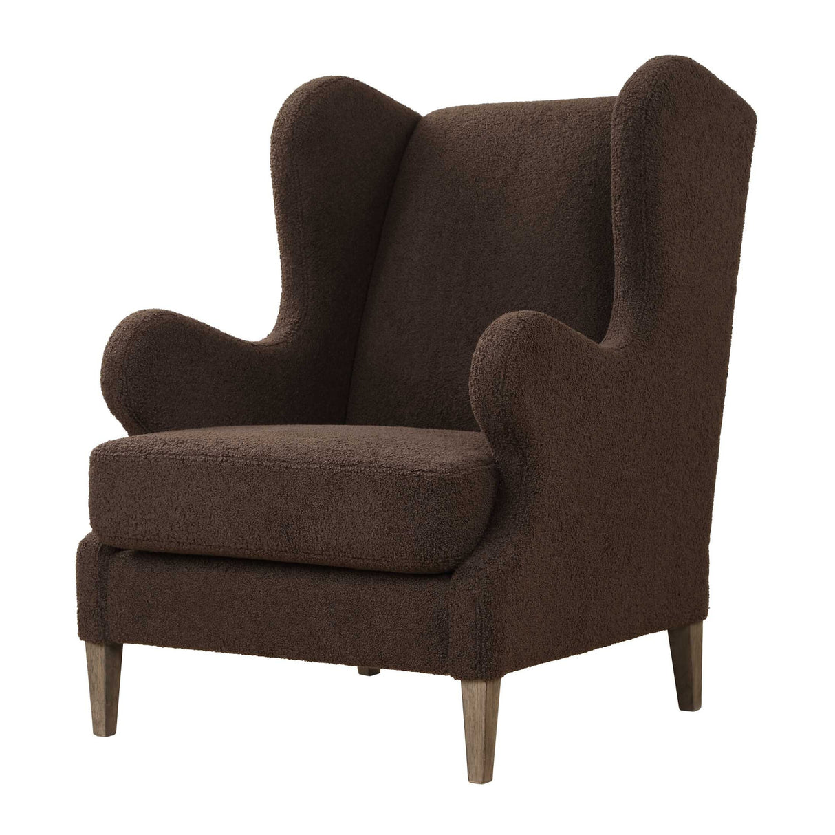   Brown Shearling Accent Chair | Oroa.com