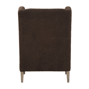   Brown Shearling Accent Chair | Oroa.com