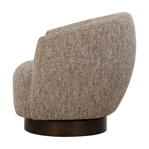   Brown Barrel Swivel Chair | Oroa.com